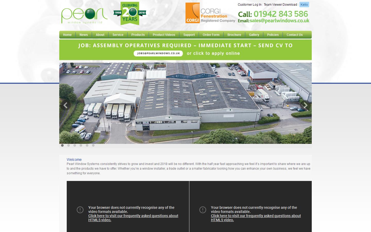 Pearl Window Website