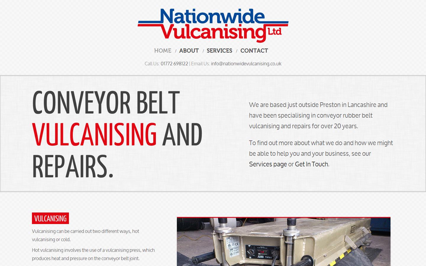 Nationwide Vulcanising Ltd Website
