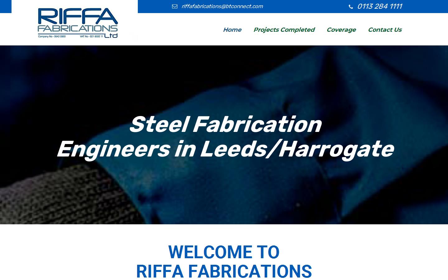 Riffa Fabrications Ltd Website
