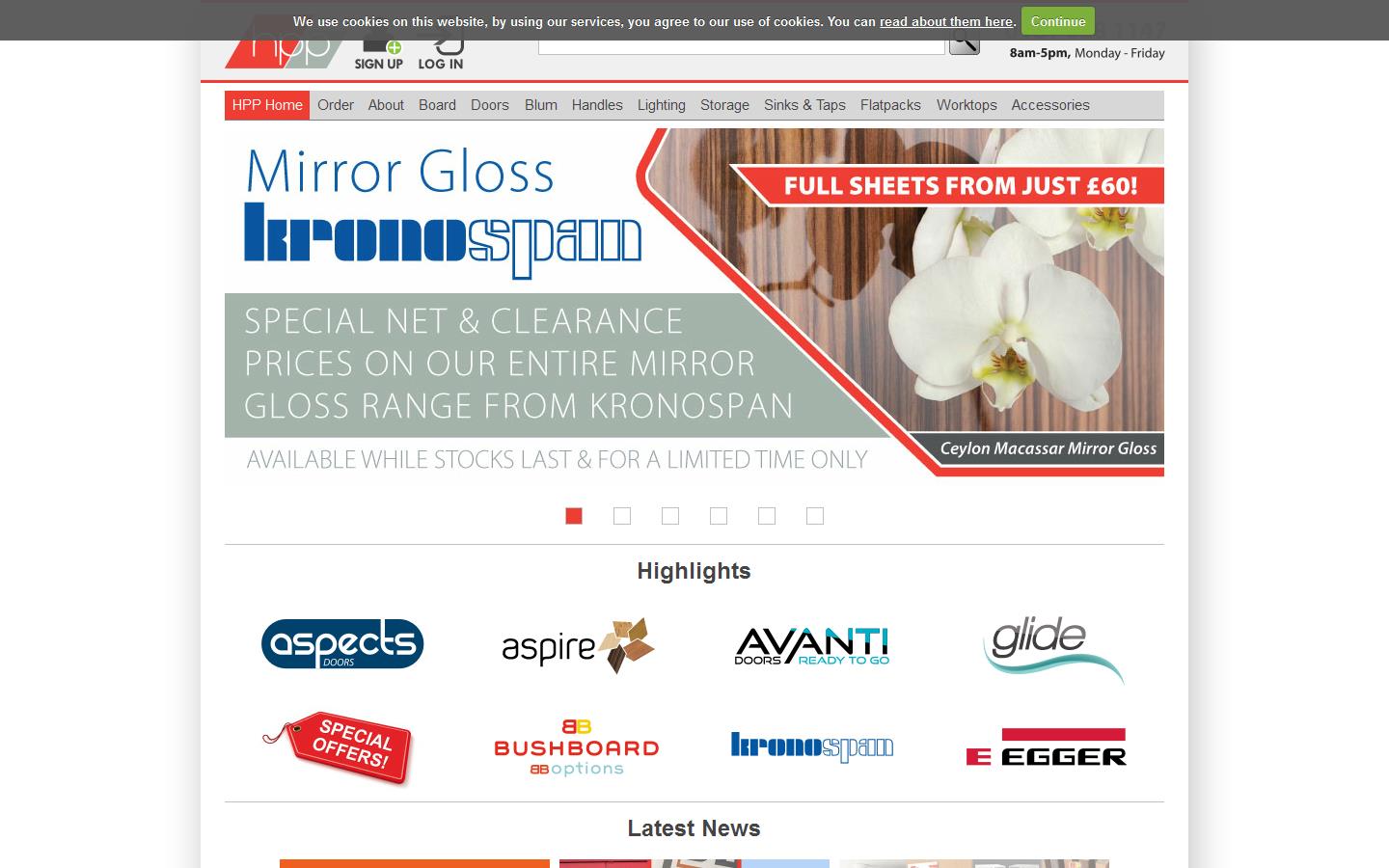 Hills Panel Products Website