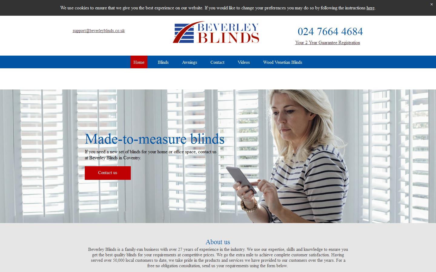 Beverley Blinds Website