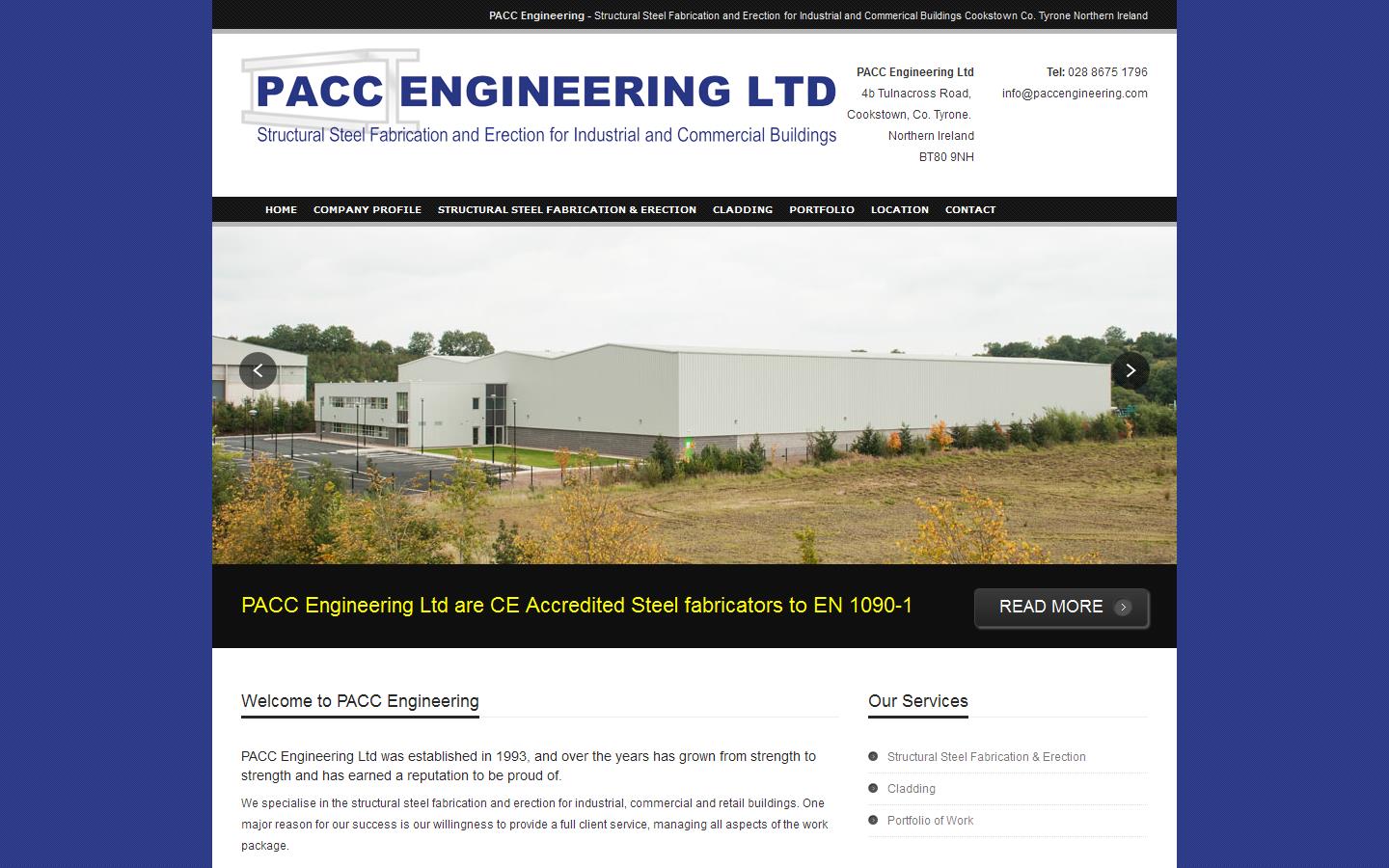 P A C C Engineering Ltd Website
