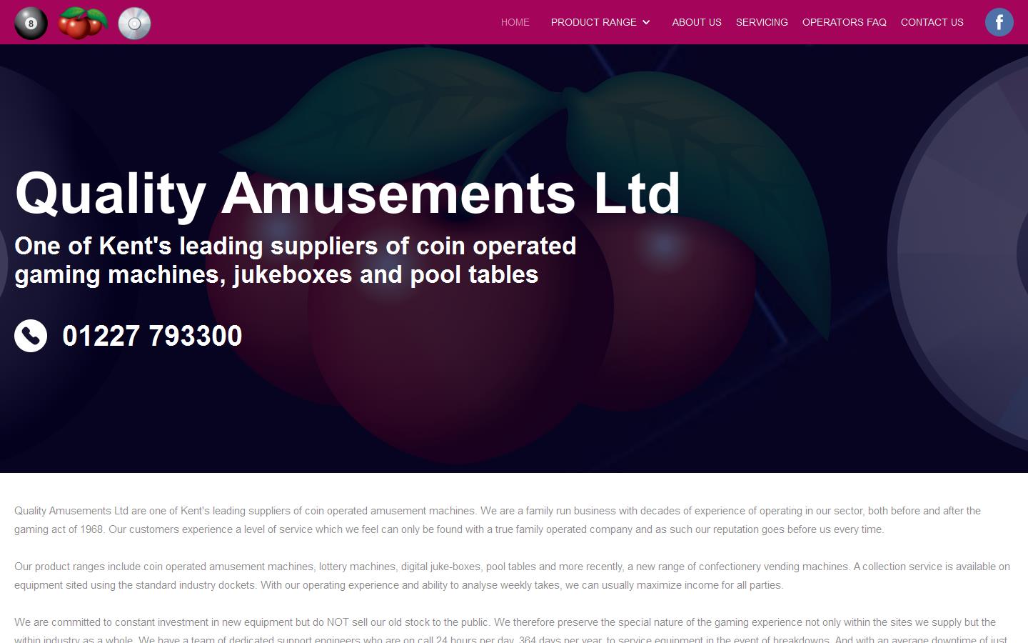 Quality Amusements Ltd Website