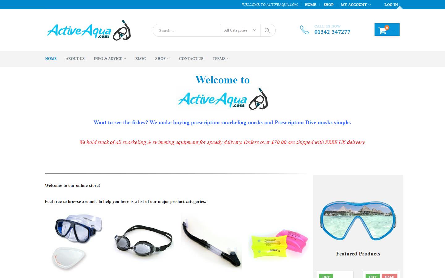 M & S Sub Aqua Supplies Ltd Website