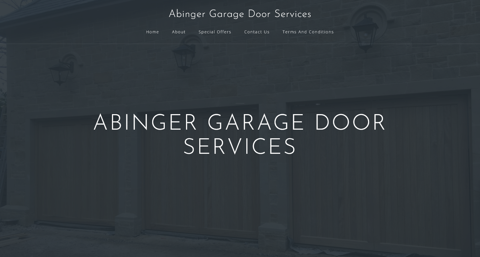 Abinger Garage Door Services Website