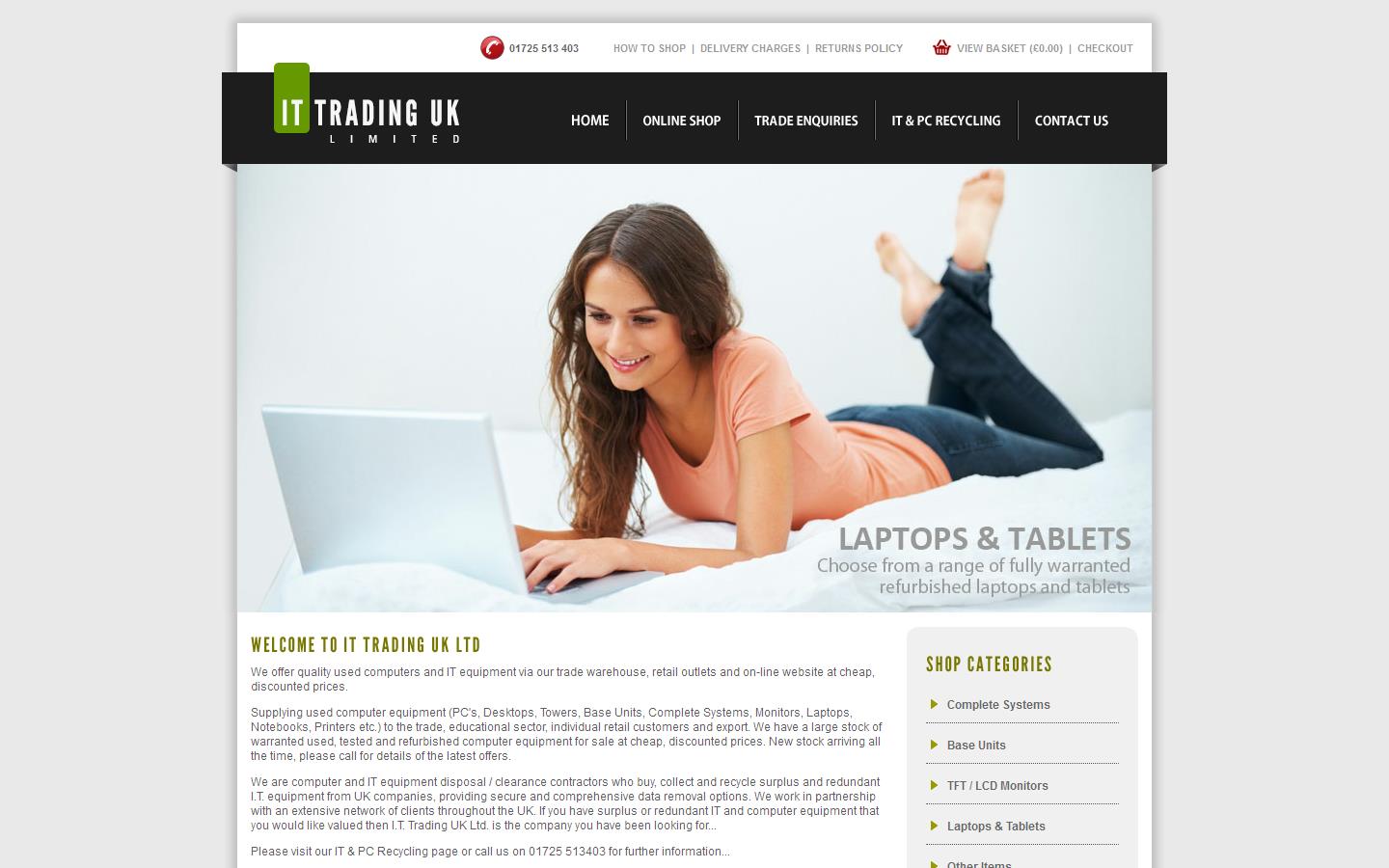 I T Trading UK Ltd Website