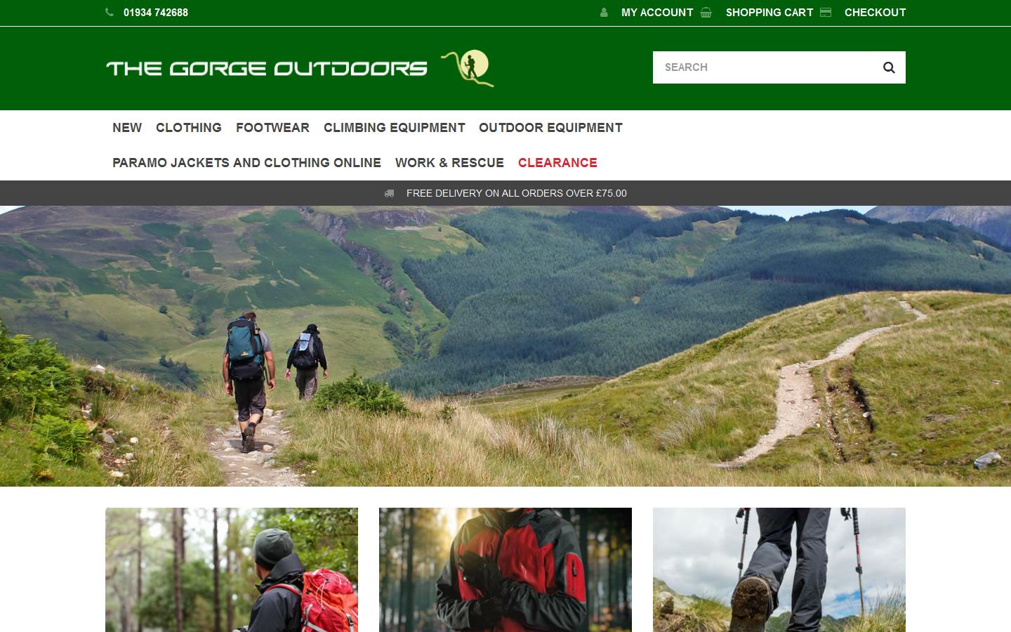 The Gorge Outdoors Website