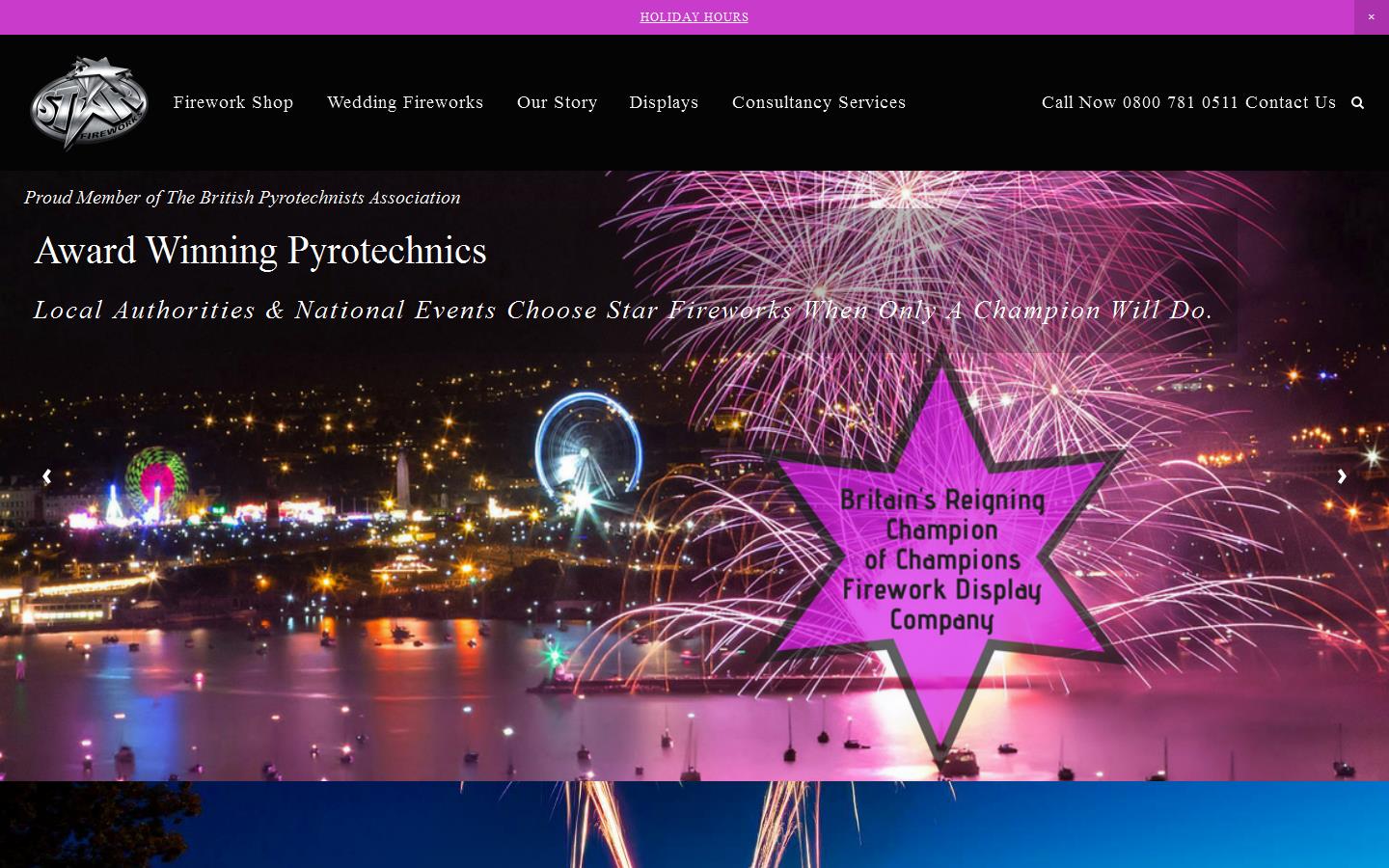 Star Fireworks Website