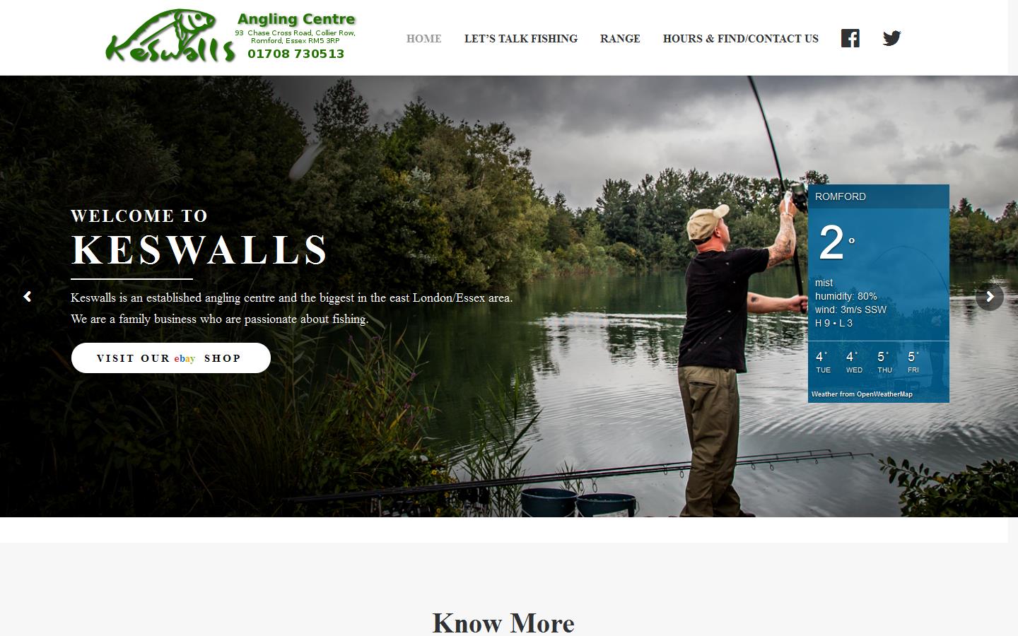 Keswalls Angling Centre Website
