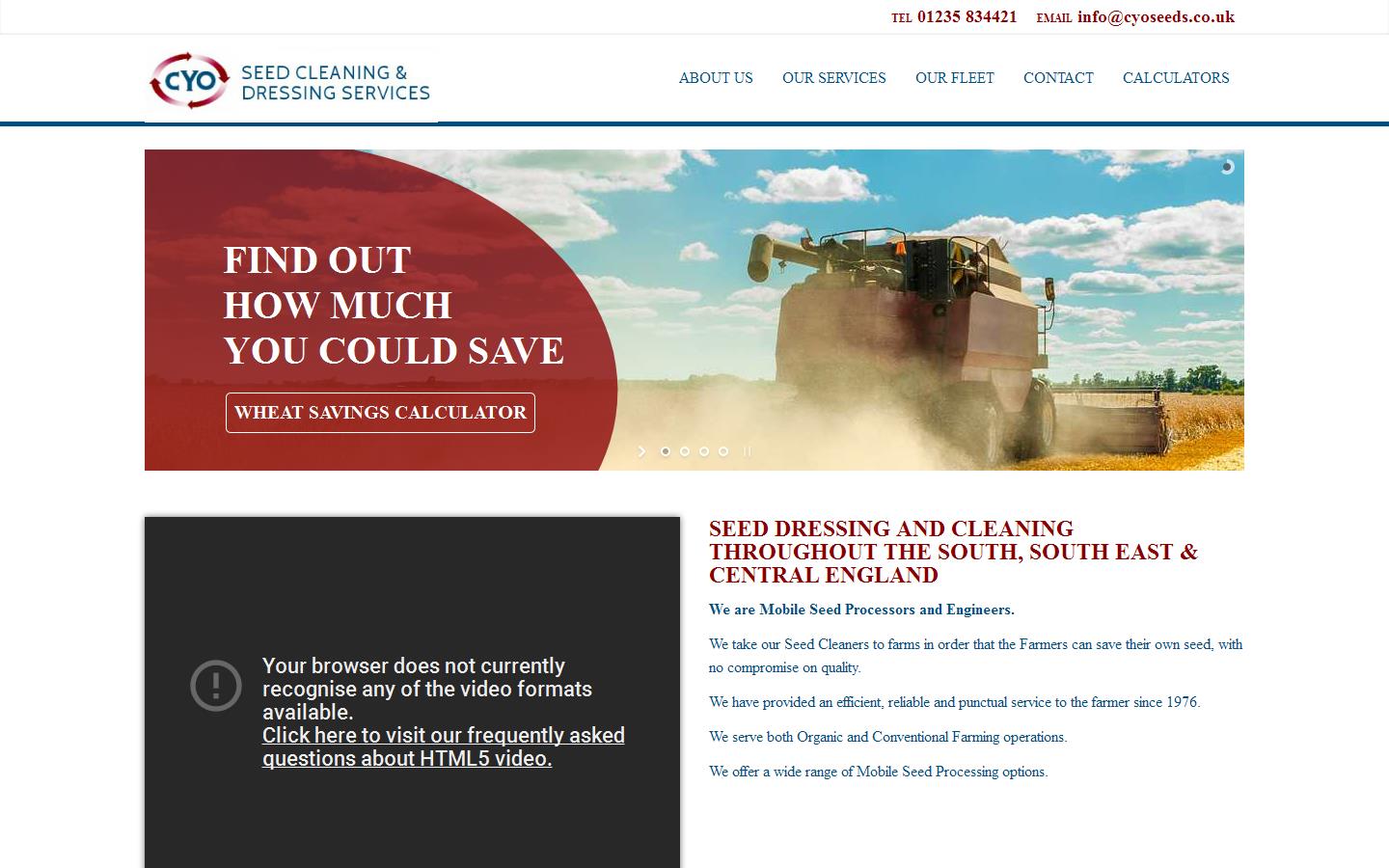 C Y O Seeds Ltd Website