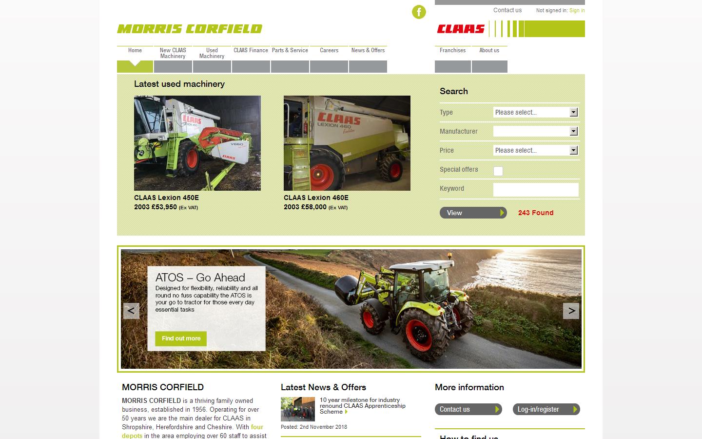 Morris Corfield & Co. Ltd Website