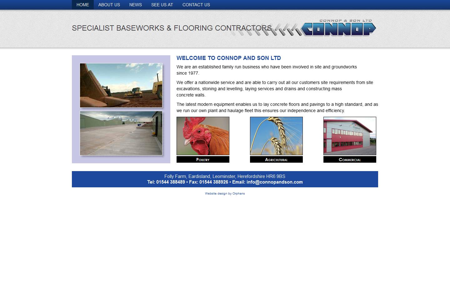 Connop & Son Ltd Website