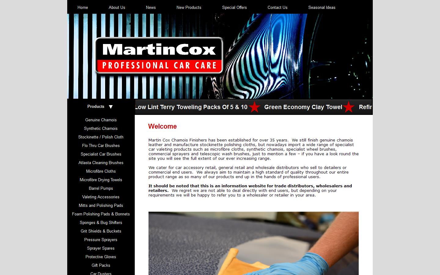 Martin Cox Professional Car Care Website