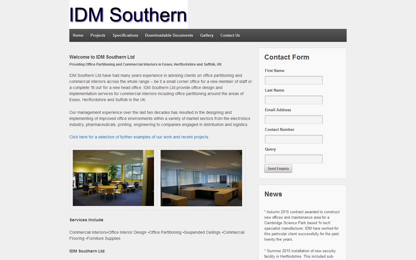 I D M Southern Ltd Website