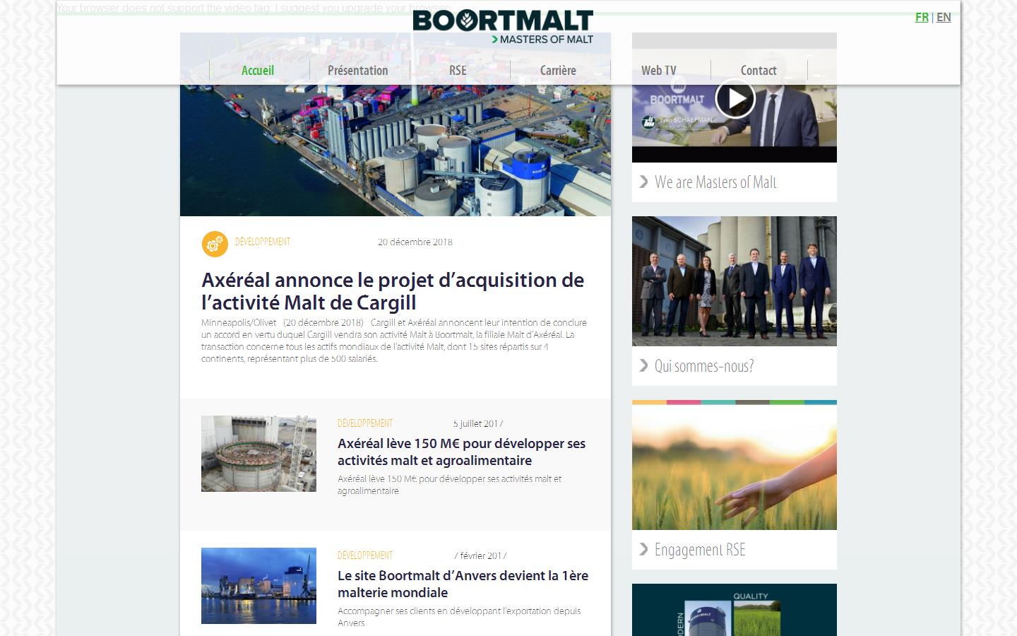 Boortmalt Website