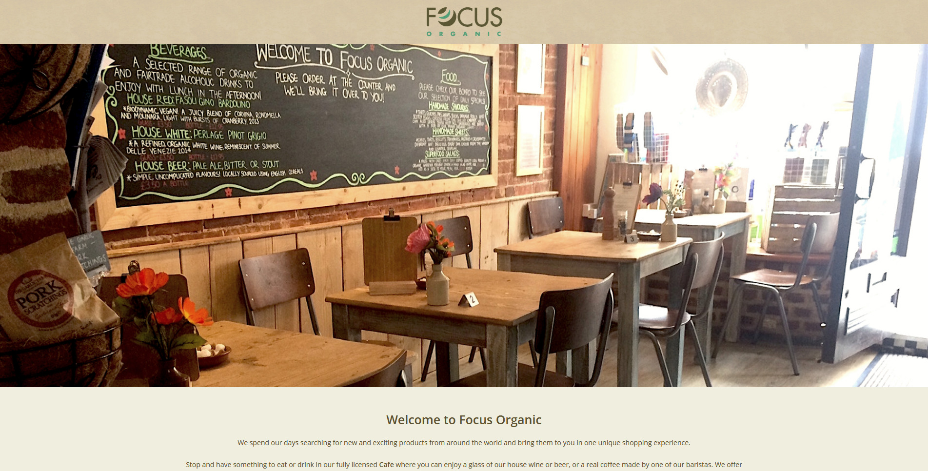 Focus Organic Website