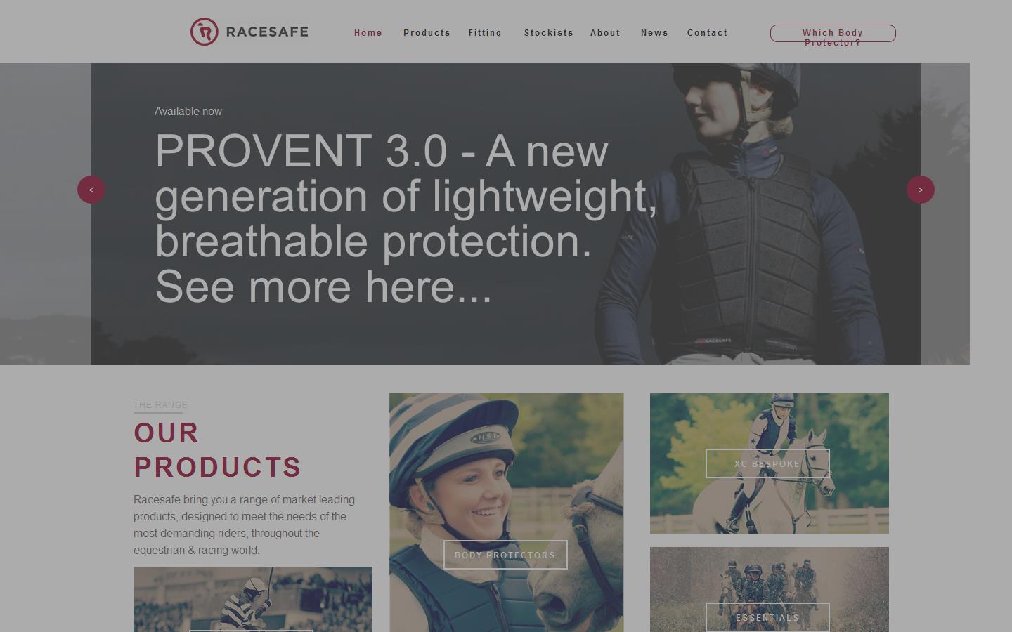 Racesafe Ltd Website