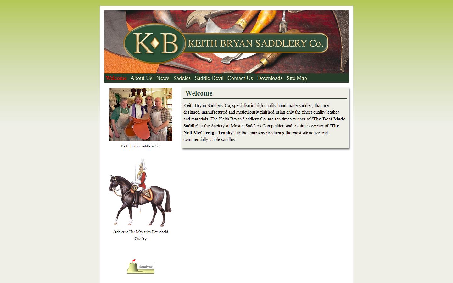 Saddlery Co. Ltd Website