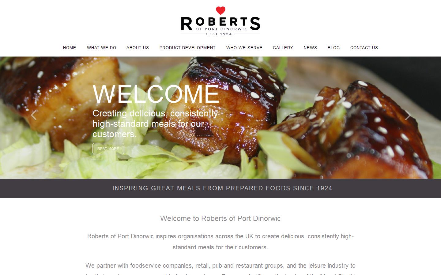 Roberts of Port Dinorwic Ltd Website