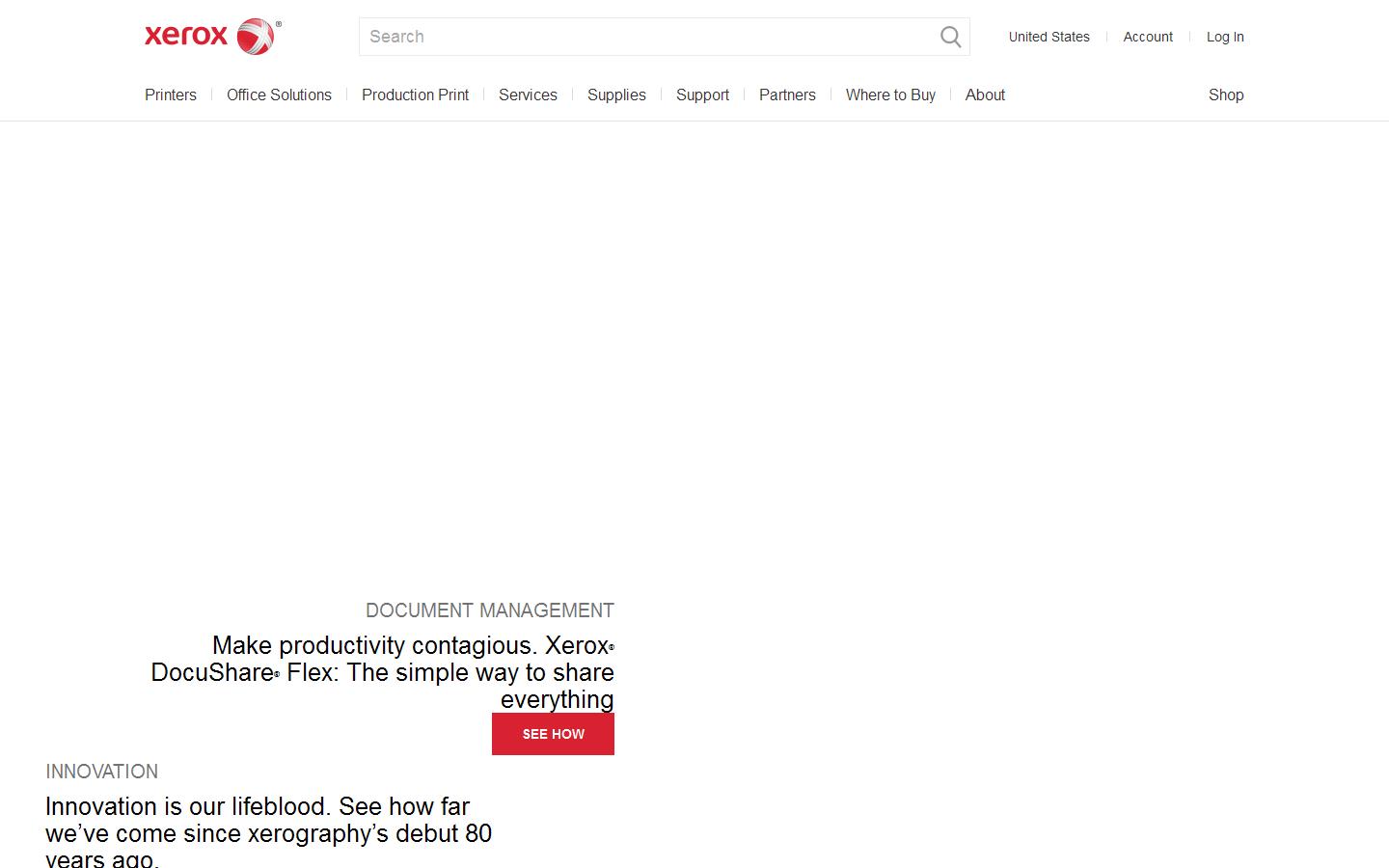 Xerox Website