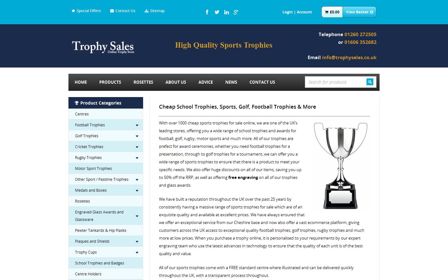 J S Trophies Website
