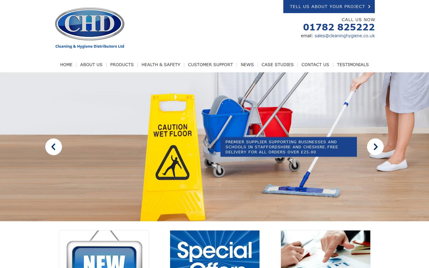 Cleaning & Hygiene Distribution Website