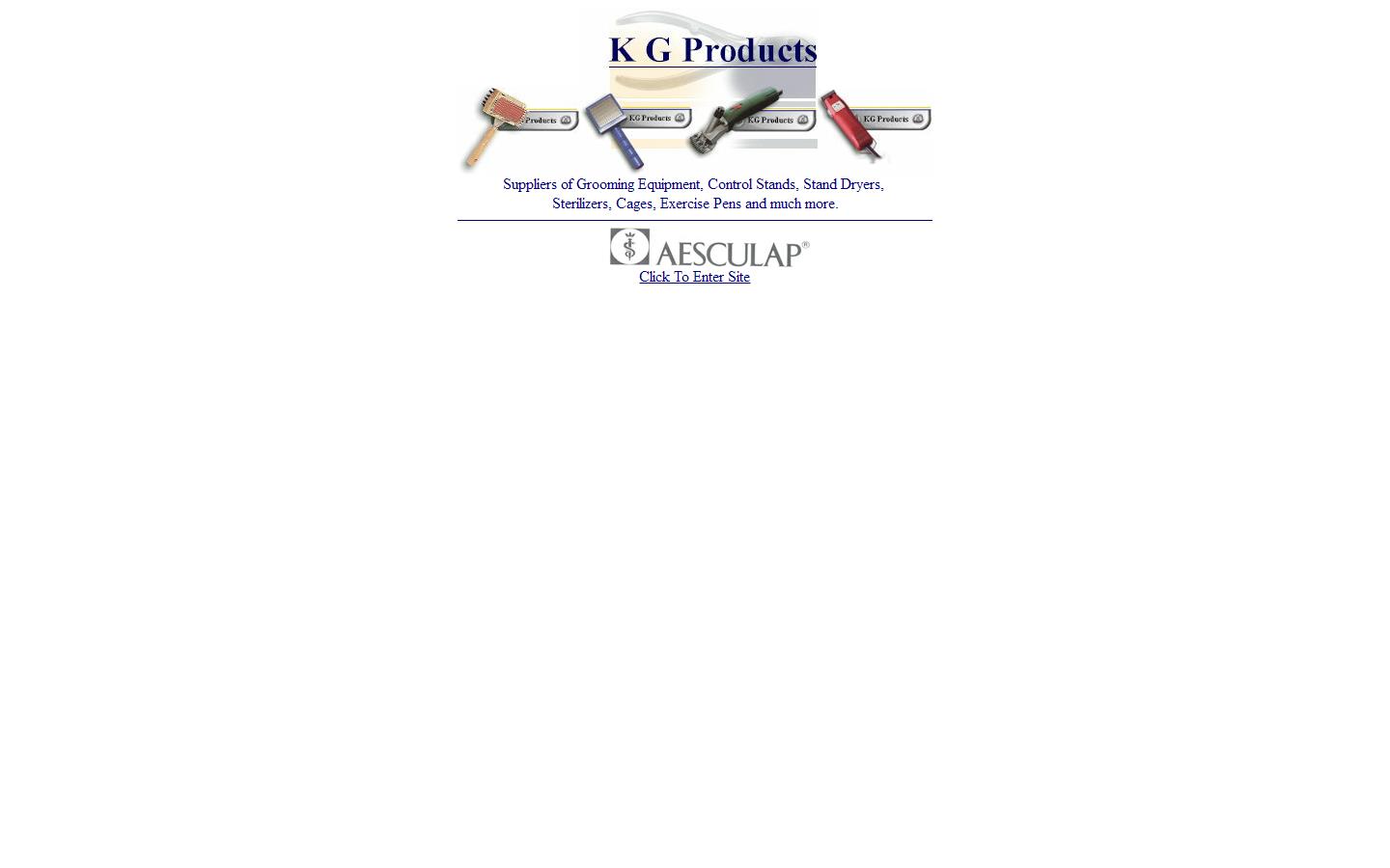 K G Products Website