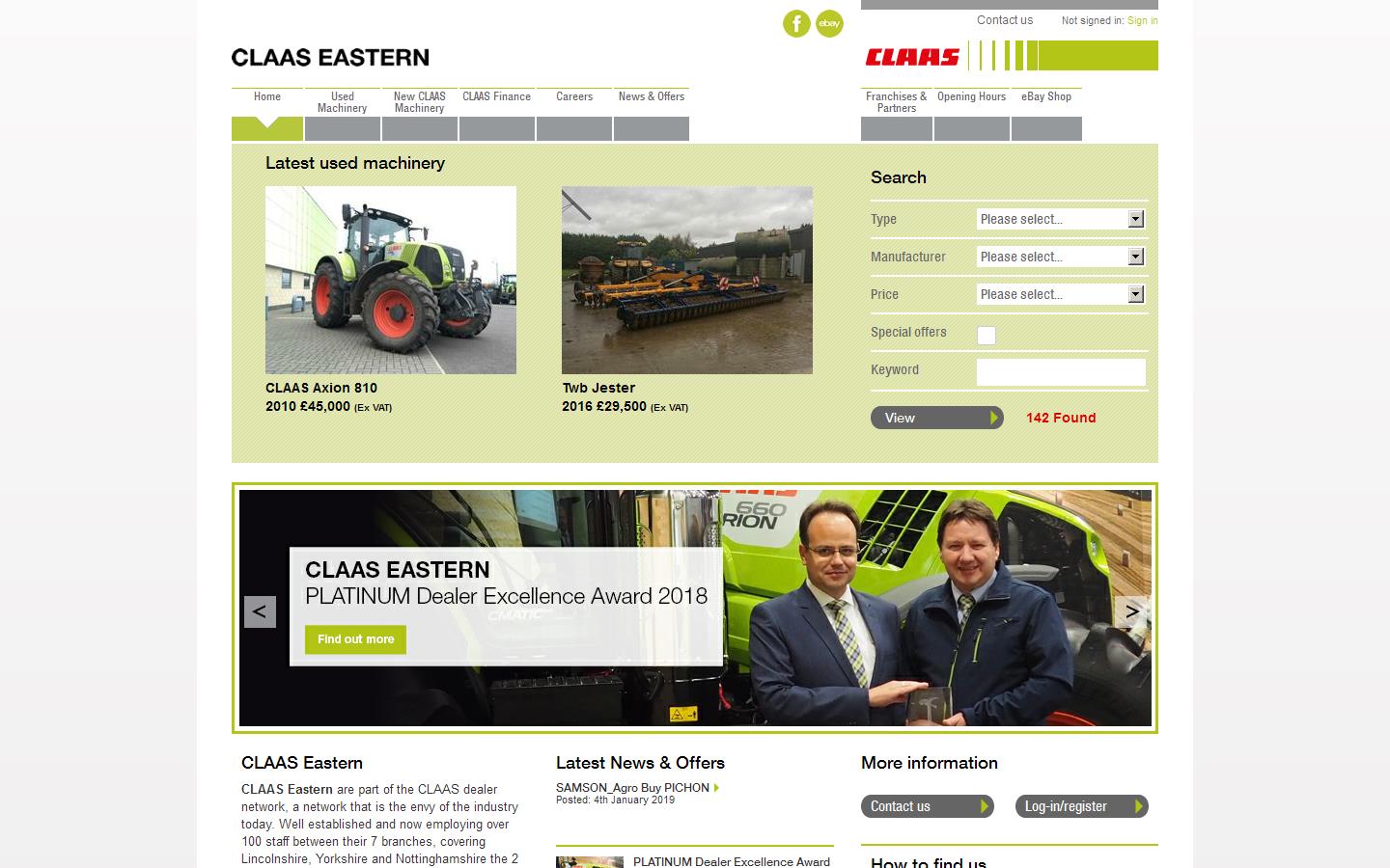 Eastern Harvesters Website