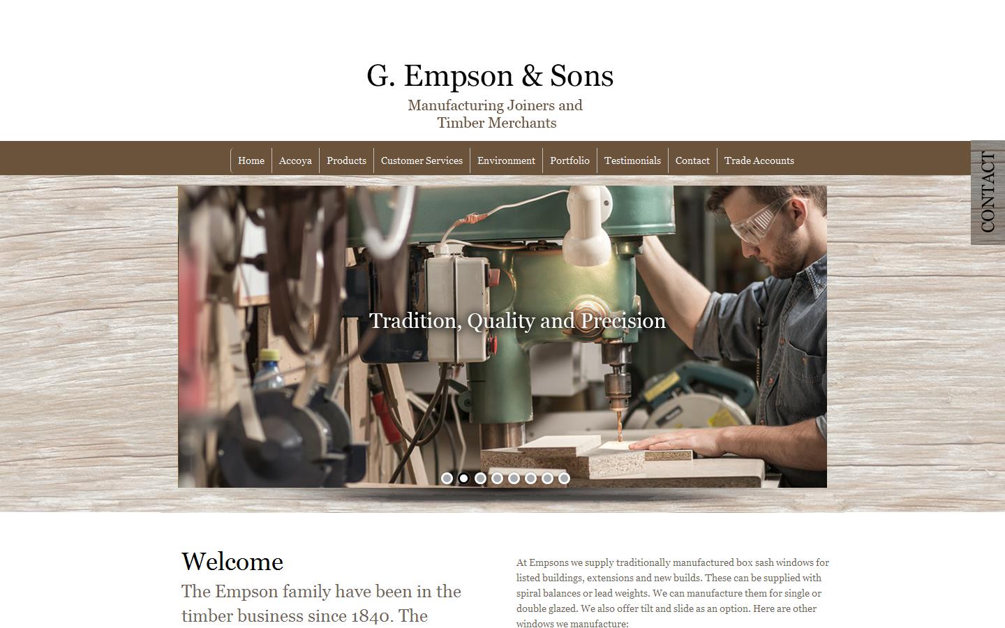 G Empson & Sons Ltd Website