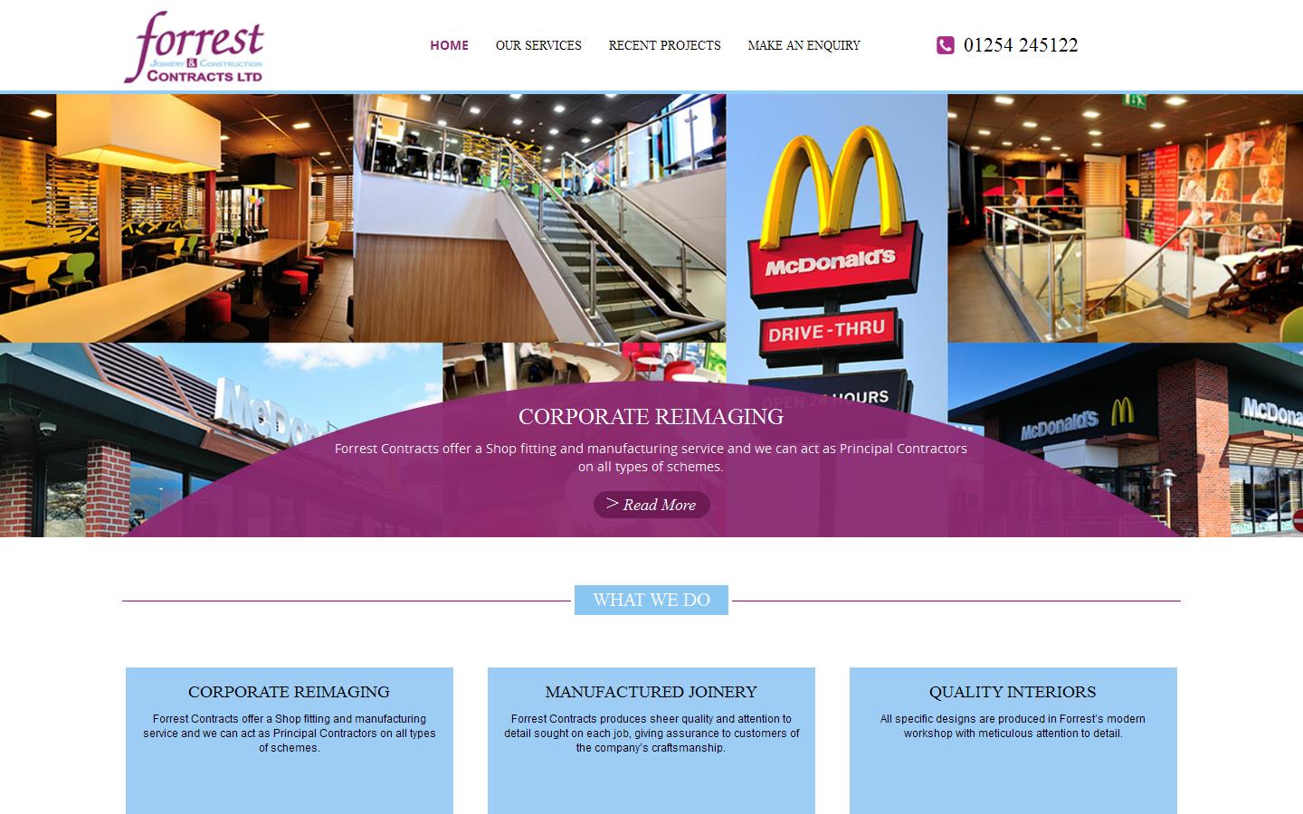 Forrest Joinery & Construction Contracts Ltd Website