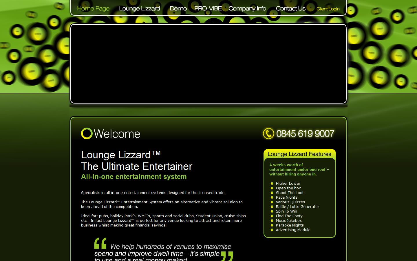 Lounge-Lizzard Ltd Website