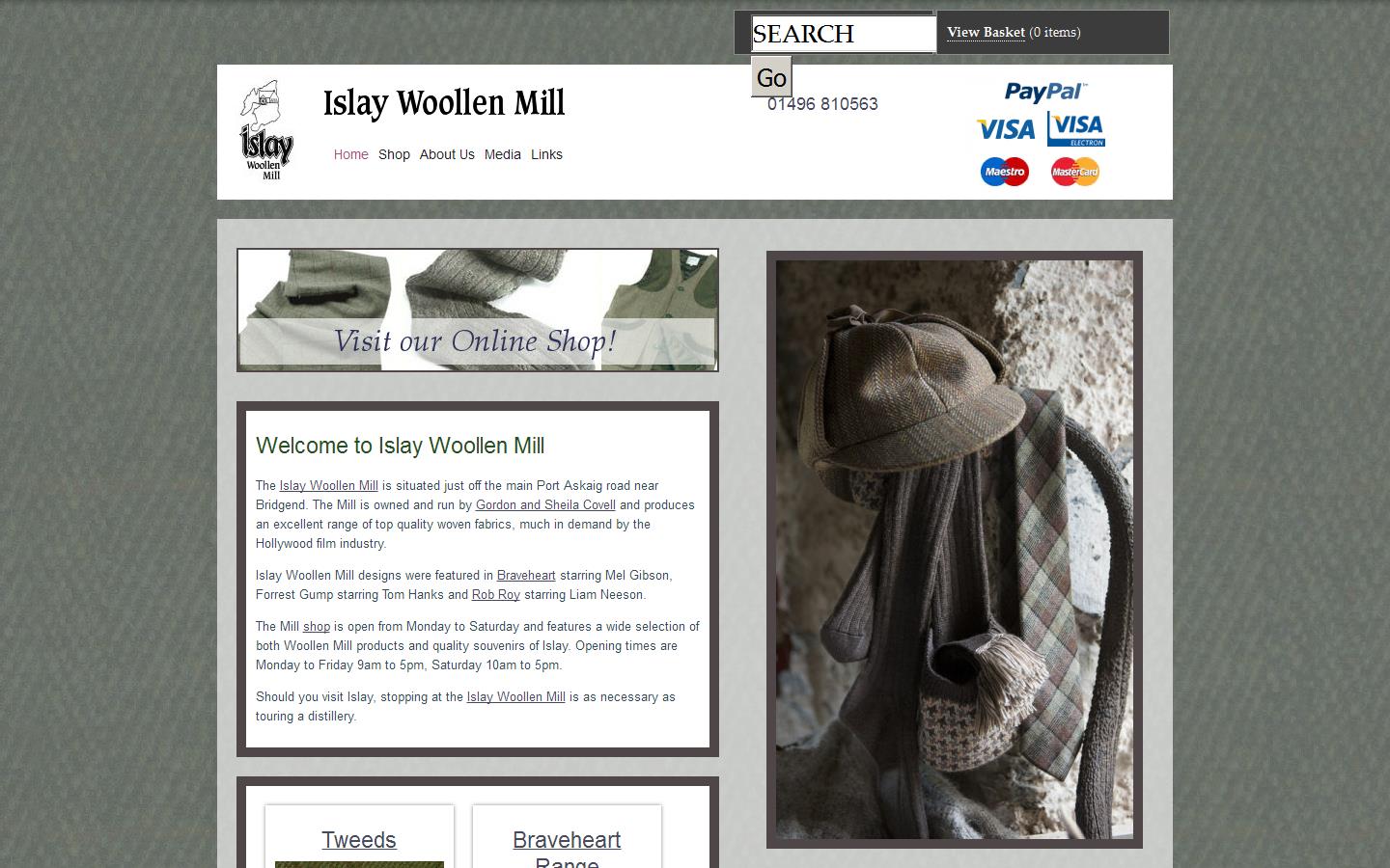 Islay Woollen Mill Website