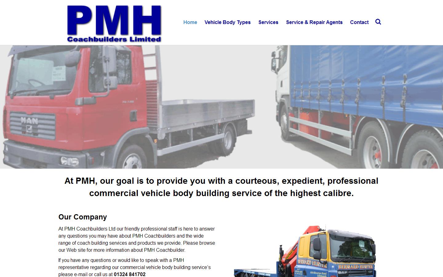 P M H Coachbuilders Ltd Website
