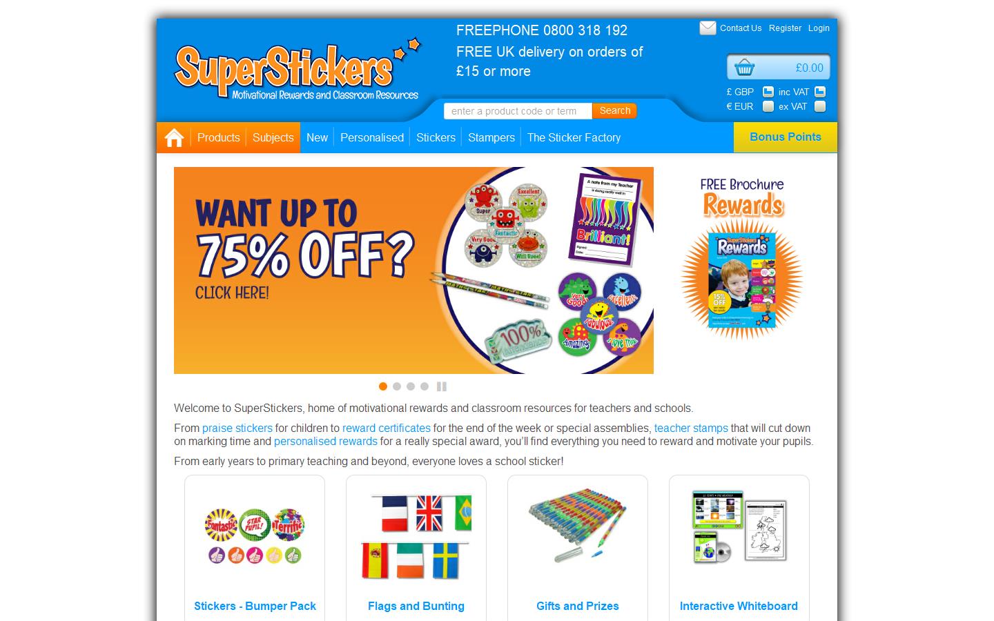 Super Stickers Website