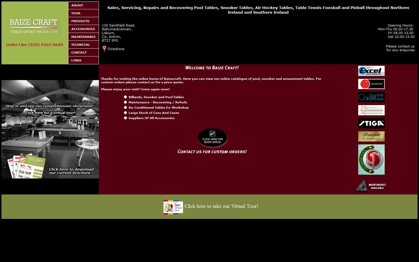 Baize Craft Website