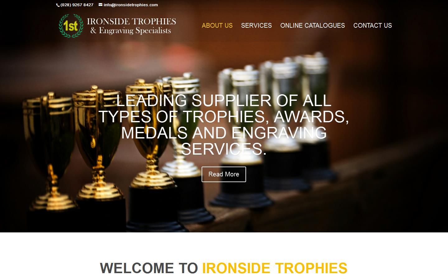 Ironside Trophies & Engraving Website