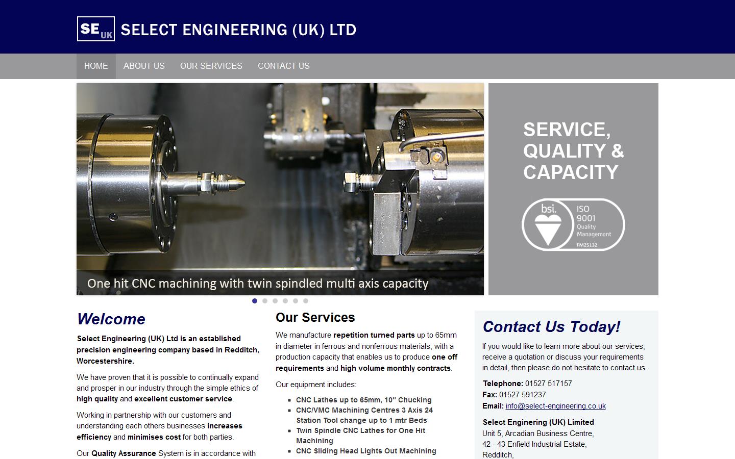 Select Engineering UK Ltd Website