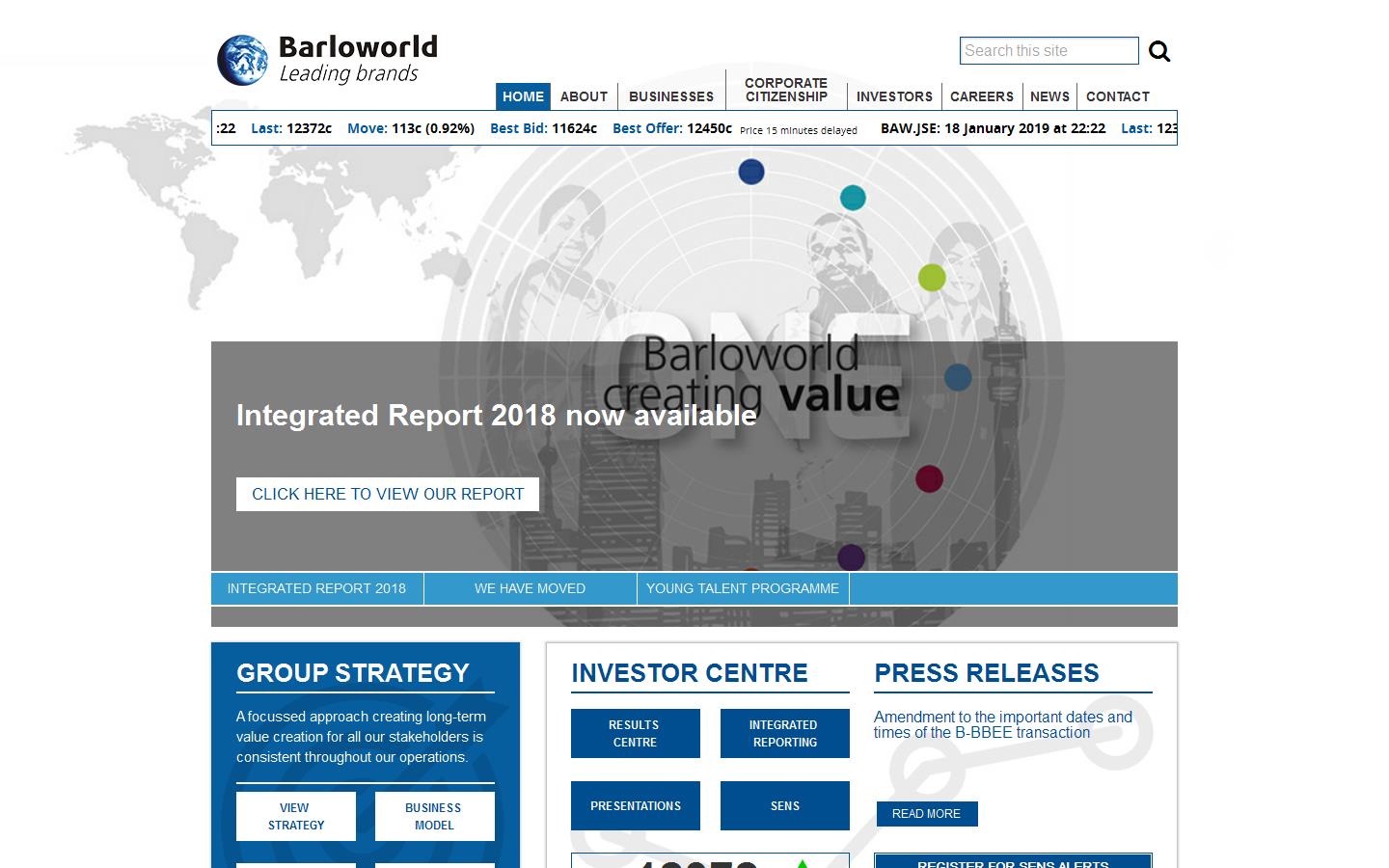 Barloworld Handling Ltd Website
