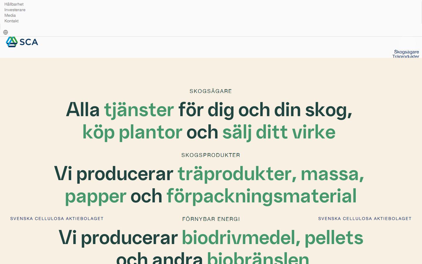 S C A Hygiene Products UK Ltd Website