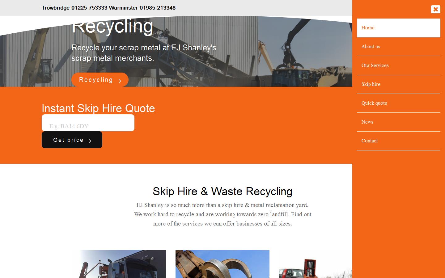 E J Shanley & Sons Trowbridge Ltd Website