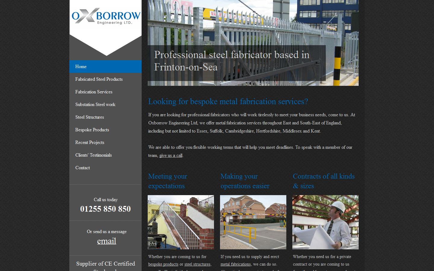 Oxborrow Engineering Ltd Website
