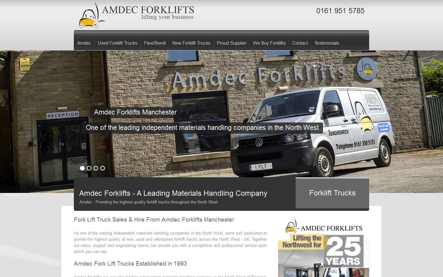 Amdec Fork Lifts Website