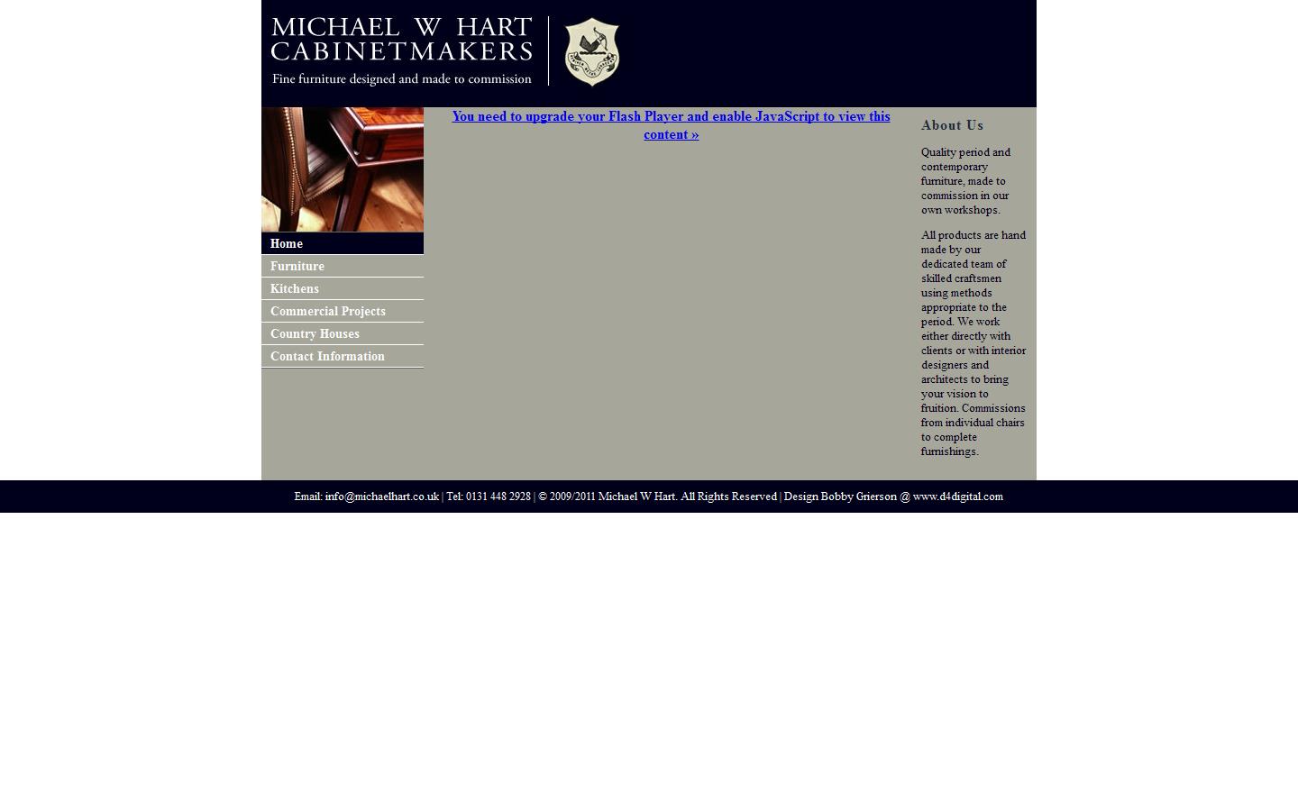 Michael W Hart Cabinet Makers Website