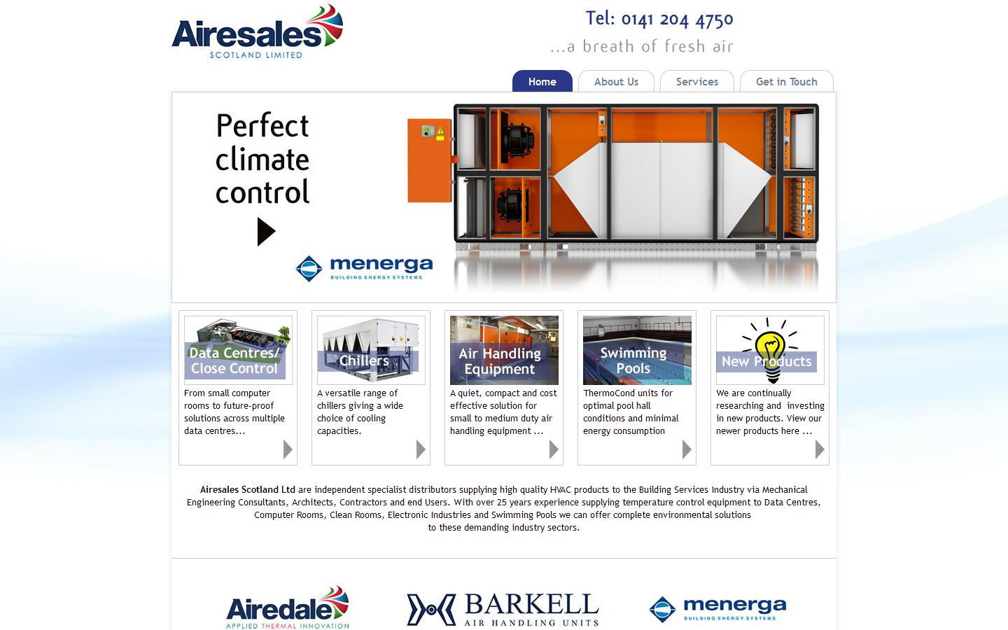 Airesales Scotland Ltd Website