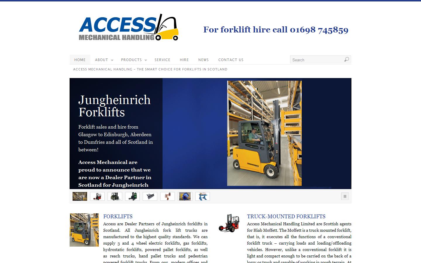 Access Mechanical Handling Website