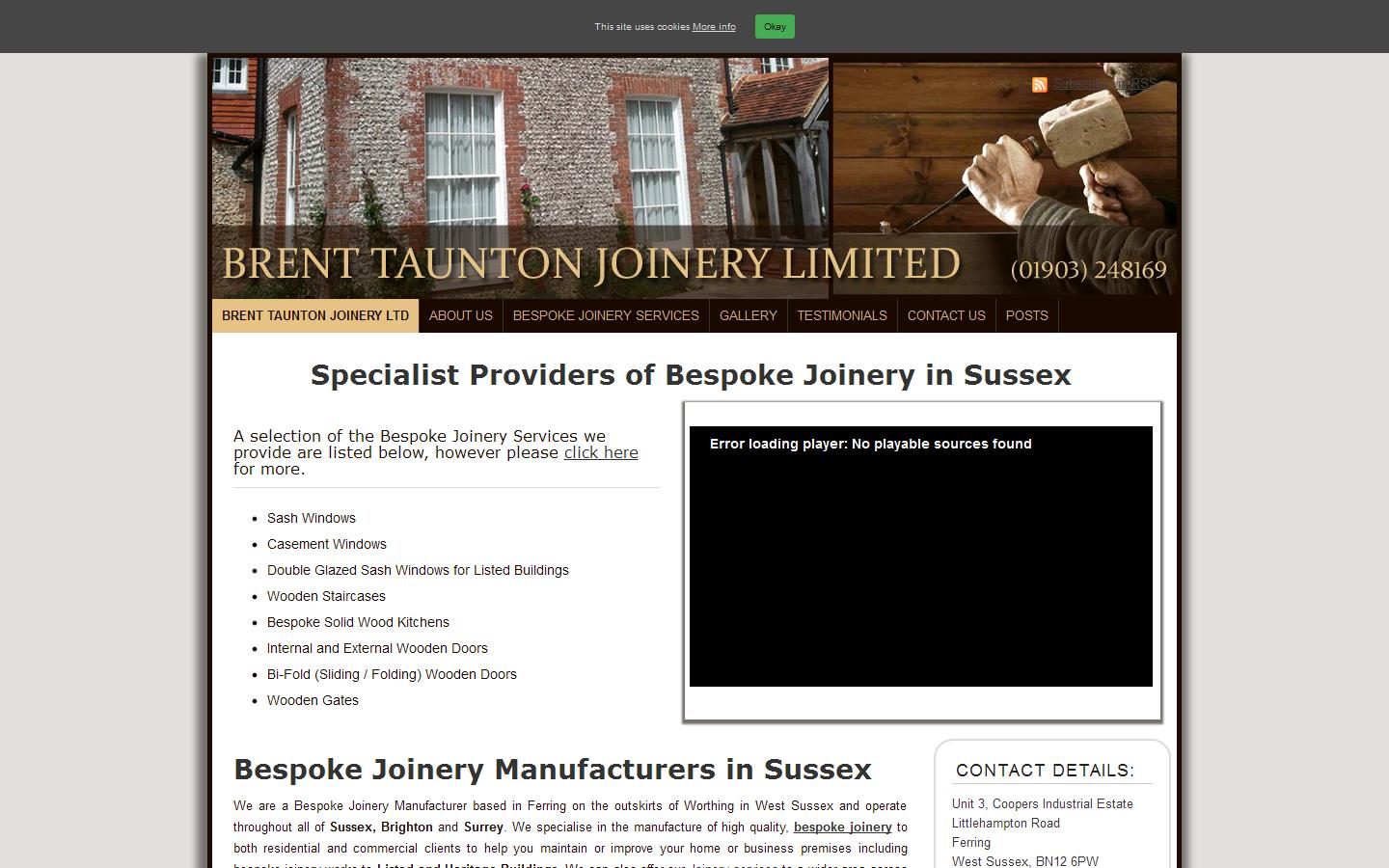Brent Taunton Joinery Ltd Website