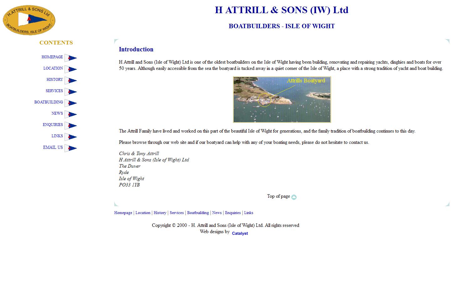 H Attrill & Sons Isle of Wight Ltd Website
