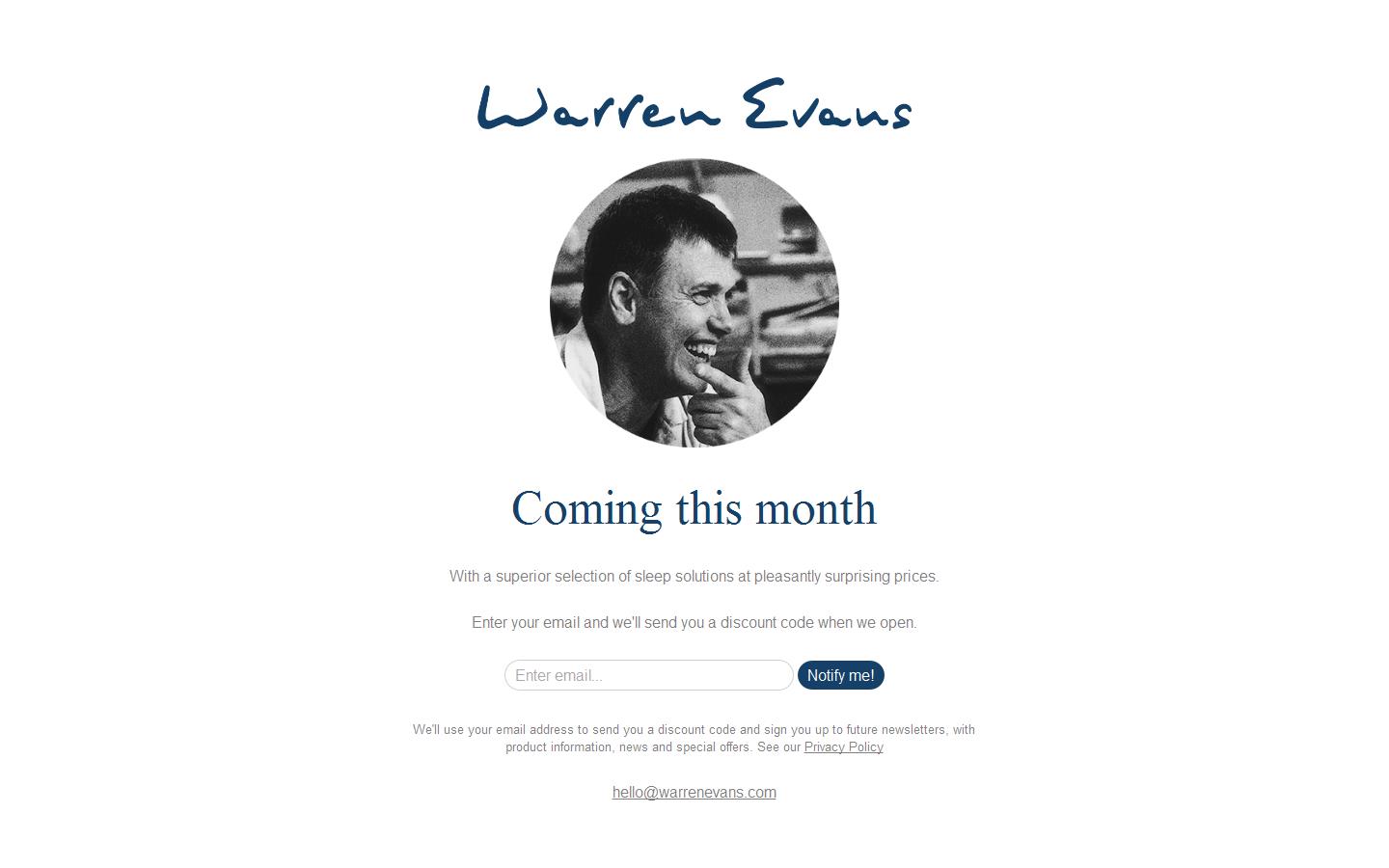 Warren Evans Website