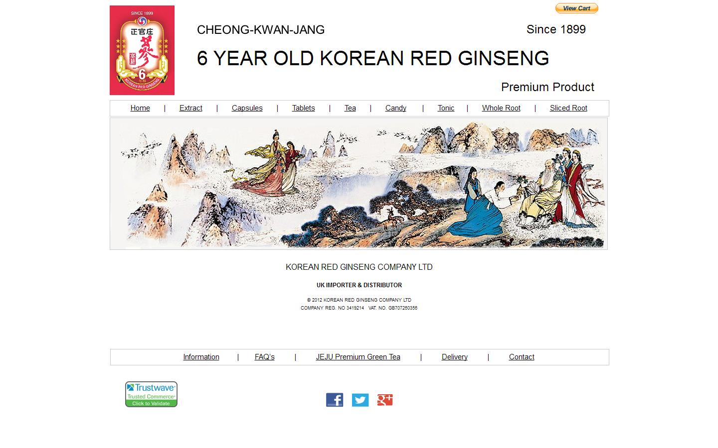 The Korean Red Ginseng Co. Ltd Website