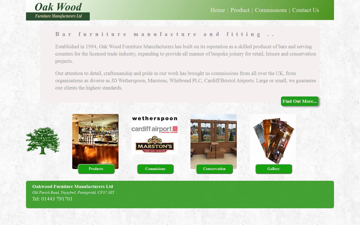 Oak Wood Furniture Manufacturers Ltd Website